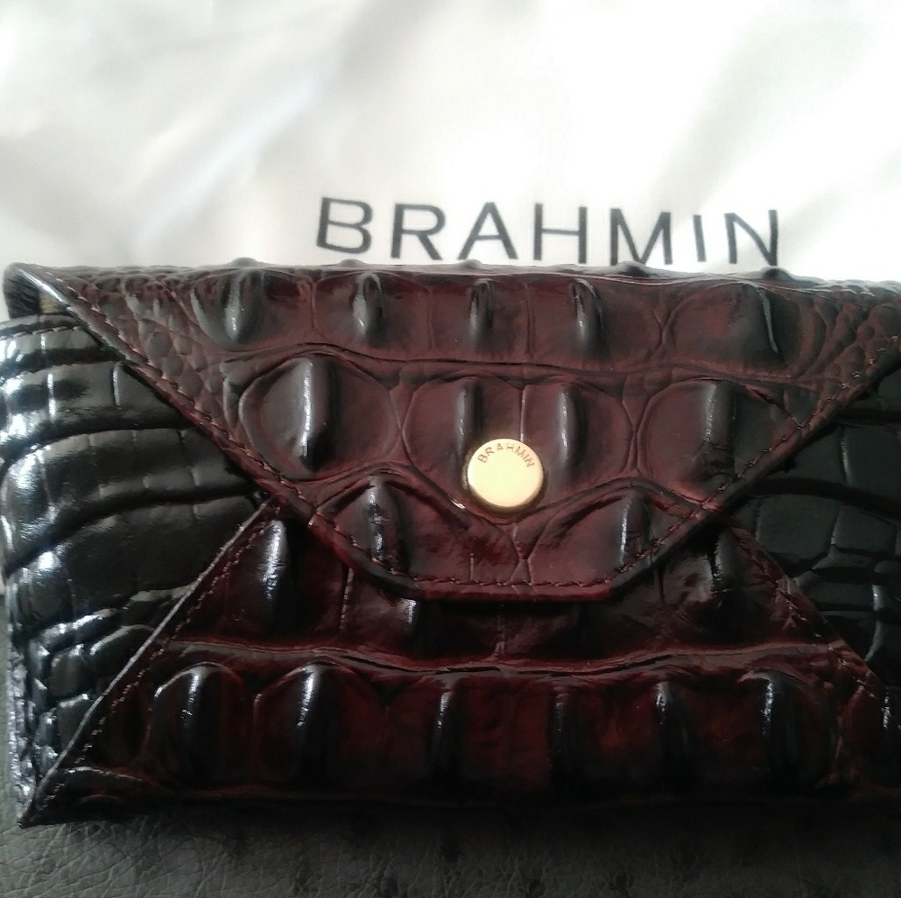 NEW Brahmin eyeglass case in cocoa